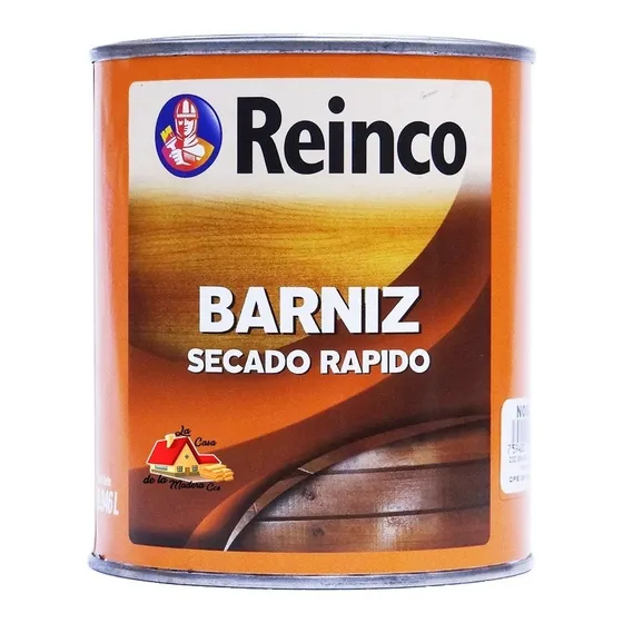 Barniz Varniz Reinco Color Nogal Secado Rapido 1/4 Galon