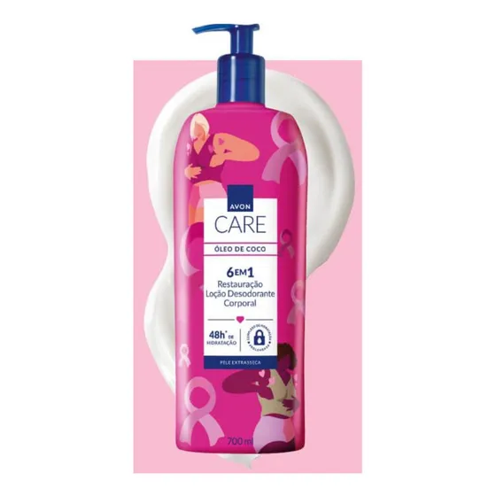 Crema Corporal Oleo de Coco Piel Extra Seca 6 En 1 Avon Care 700ml
