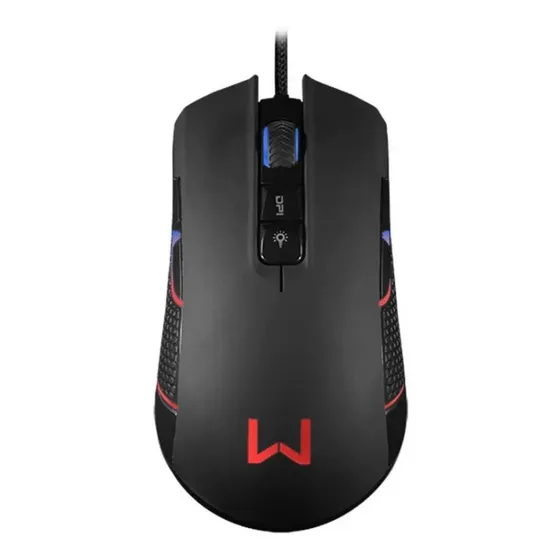 Mouse Gamer Warrior Perseus Mo275 Rgb 4000dpi Multilaser Cor Preto
