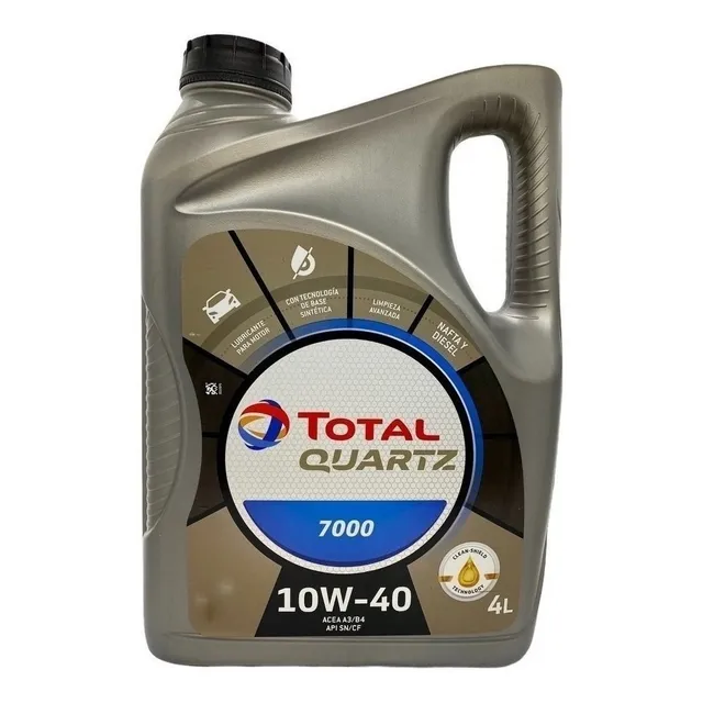 Aceite para motor Total semi-sintético 10W-40 para auto/camioneta de 1 unidad x 4L