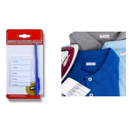 Etiquetas Para Ropa Planchables Termoadhesivas Lapiz Escolar