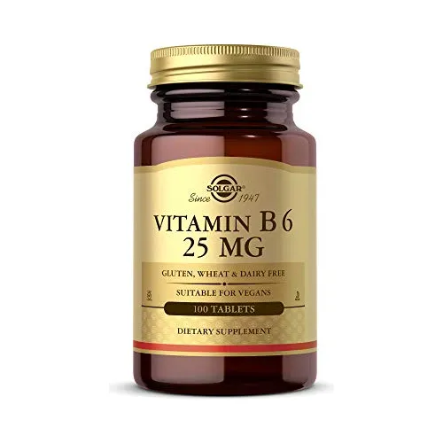 Solgar Vitamina B6 25 Mg, 100 Tabletas - Apoya Vge6z