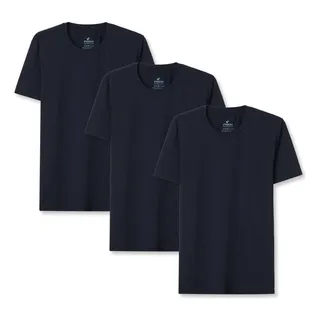 Kit 3 Camisetas T-shirt Sportee Masculino - Preta Kit 3 Camisetas T-shirt Sportee Masculino - Preta