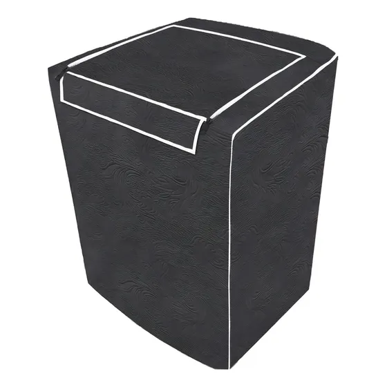 Capa Maquina De Lavar Eletrolux Brastemp 12kg 13kg 15kg 16kg Cor Preto com Ziper G Sao Miguel