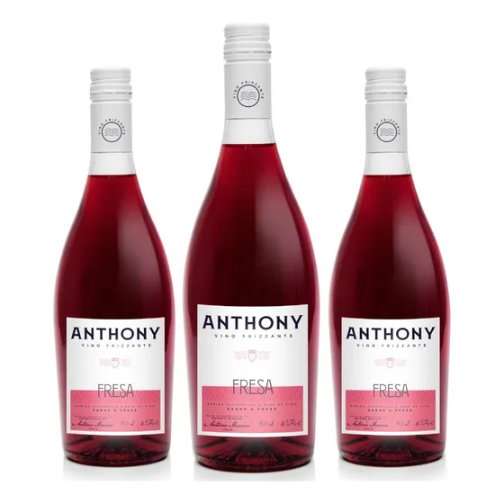 Vino Anthony Fresa 750 Ml X 3uni.