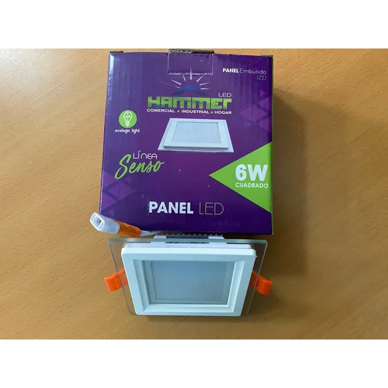 Lampara Led Empotrar Cuadrada Borde Acrilico 6 W  - Nueva!!!