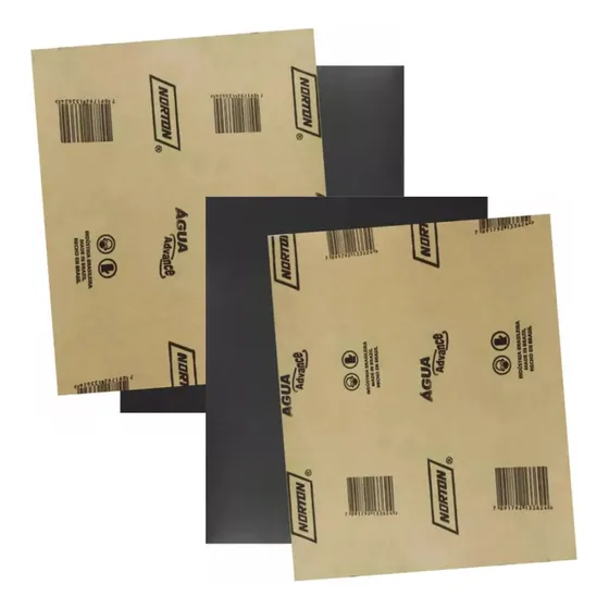 Kit Com 50 Folhas De Lixa Dagua Grão 360 - Norton