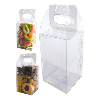 25 Caja Acetato Transparente Lonchera 8x8x12 Cms Mod 1901 25 Caja Acetato Transparente Lonchera 8x8x12 Cms Mod 1901