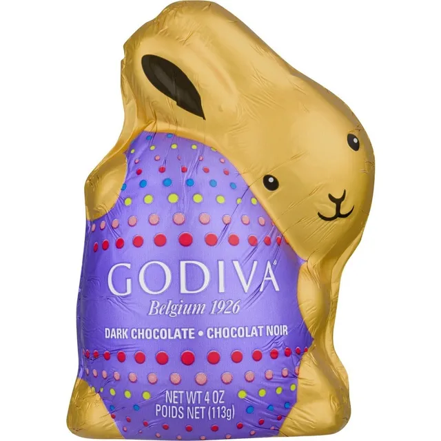 Conejo De Chocolate Oscuro Belga Godiva Dark Choco 113g Imp.