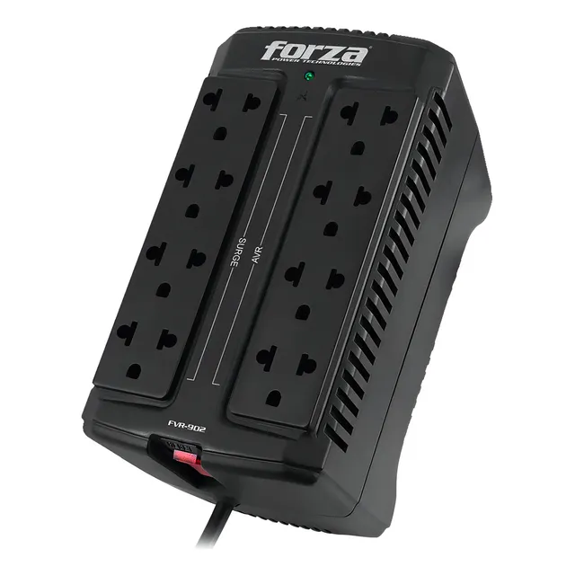 Estabilizador 8 Tomas Forza Fvr-902 Color Negro