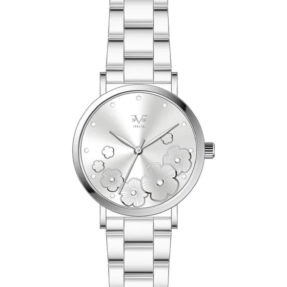 Reloj Mujer V1969 Italia Plateado Cuarzo Analogico 1122-15