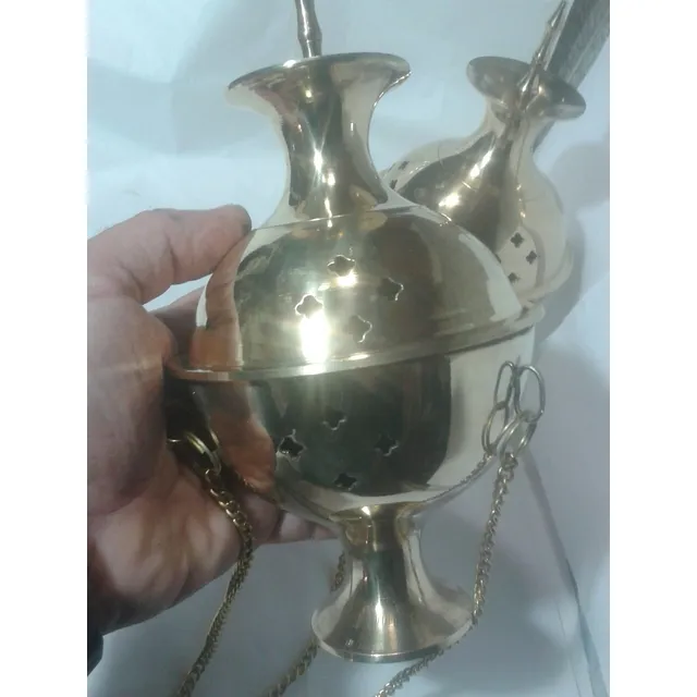 0021 Se Vende Inciensero En Bronce Tamaño Grande