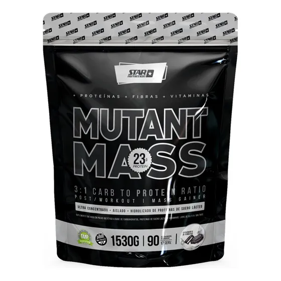 Ganador De Masa Muscular Mutant Mass 1,5kg Star Nutrition Sabor Cookies & cream