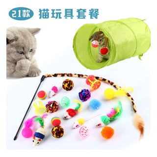 Juego De Juguetes For Gatos, 21 Piezas, Combinación De Juego De Juguetes For Gatos, 21 Piezas, Combinación De