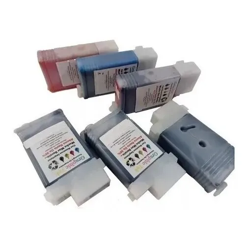 6 Cartucho Rellenable Compatible Canon Pfi102 Prograf Ipf750