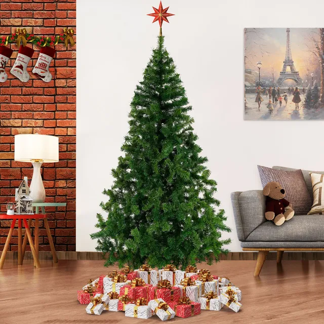 Arbol Artificial Pino Navidad 220cm Naviplastic Verde Boston Color Verde pino