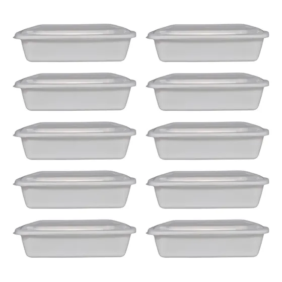 Kit 10 Marmitas Tipo Spoleto Reutilizável Freezer Microondas