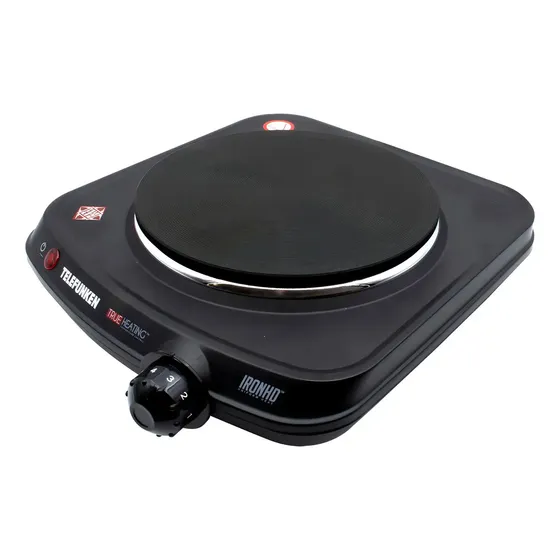 Cocina 1 Estufa Eléctrica De Mesa Boca 1600w - Telefunken Negro