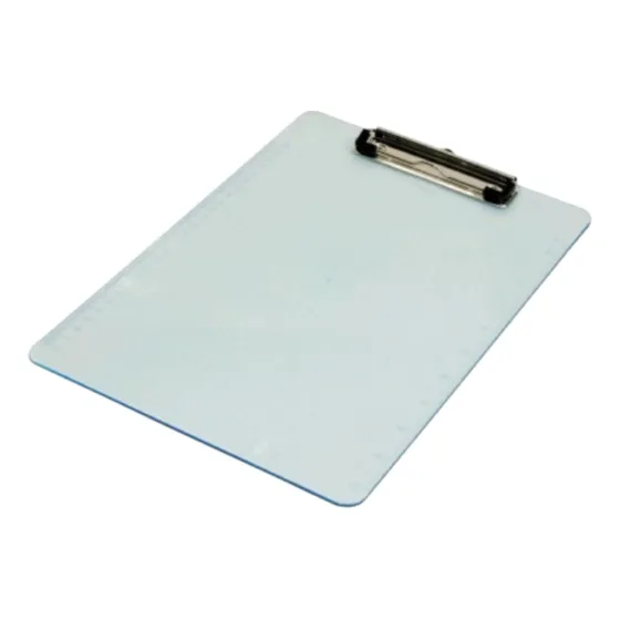Tabla Porta Block A4 Acrilica Cristal Planilla Aprieta Papel