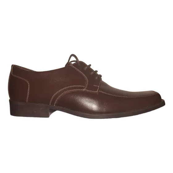 Zapato 100% Cuero Blucher Para Hombre Cordones Cafe 37 A 42