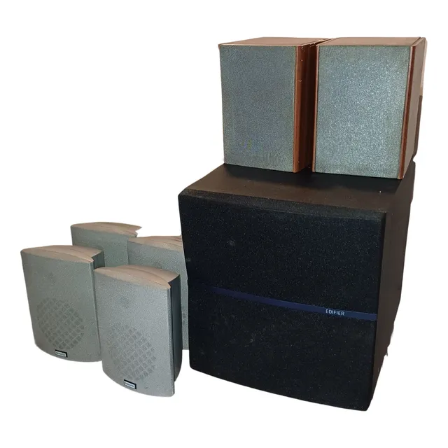 Lote De Parlantes Y Woofer Panavox, Edifier Gris
