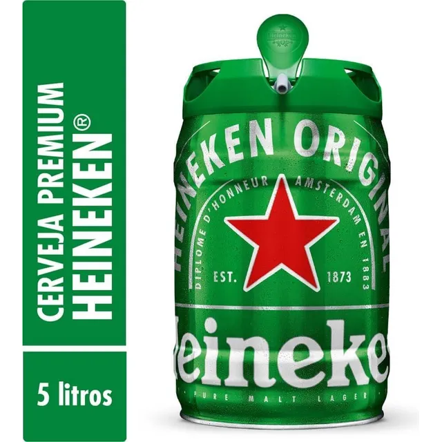 Cerveja Heineken premium barril 5L