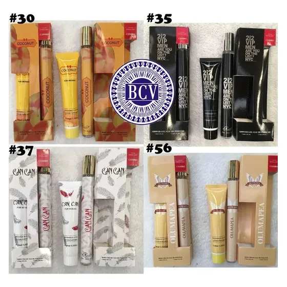 Docenas Combo Perfumes 35ml Y Crema 40ml Caballeros Damas