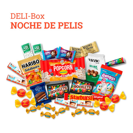 Caja De Golosinas Box Regalo Noche De Pelis-delipop Dulceria Caja De Golosinas Box Regalo Noche De Pelis-delipop Dulceria