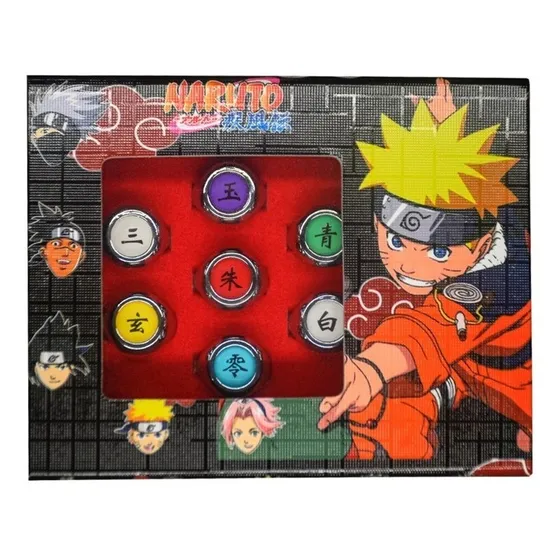 Set 10 Anillos Naruto Cosplay Akatsuki 