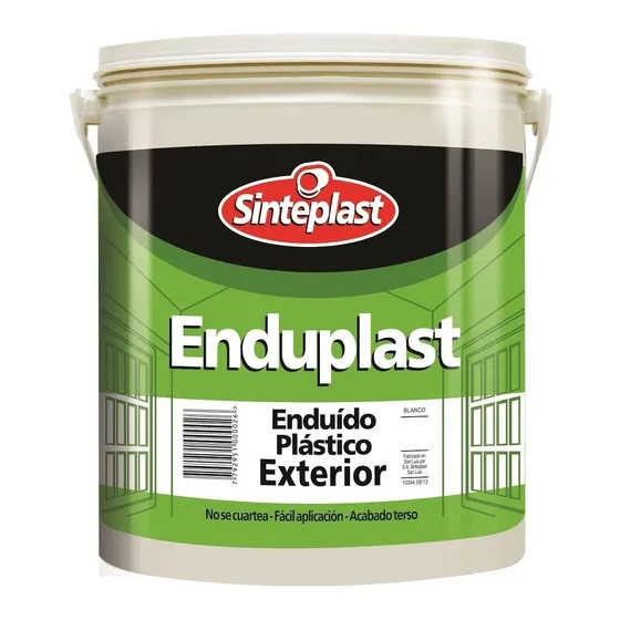Enduído Plástico Exterior Enduplast Sinteplast 25 Kg