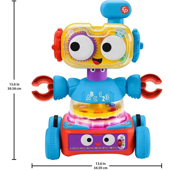 Fisher-price Robot De Aprendizaje 4 En 1 Juguete Interactivo