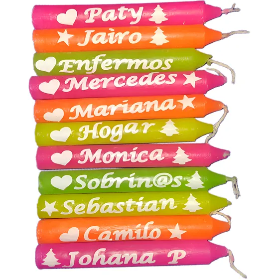 Vela Personalizada Con Tu Deseo O Nombres