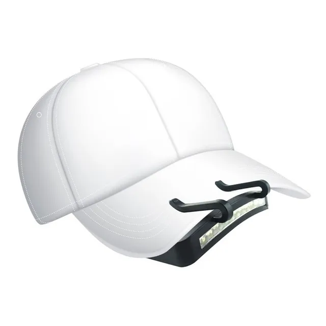Linterna Led Clip Para Gorra Sombrero Visera 11 Leds Camping