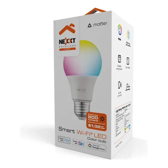Bombillo Inteligente C120M Multicolor Con Tecnología De La Materia Nexxt