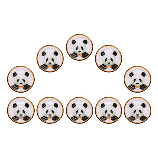 10 Unidades De Papel Com Impressão De Papel Panda, E 10 Unidades De Papel Com Impressão De Papel Panda, E