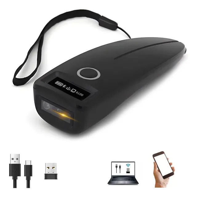 Lector De Códigos De Barras Portátil 1d 2d Qr Bluetooth