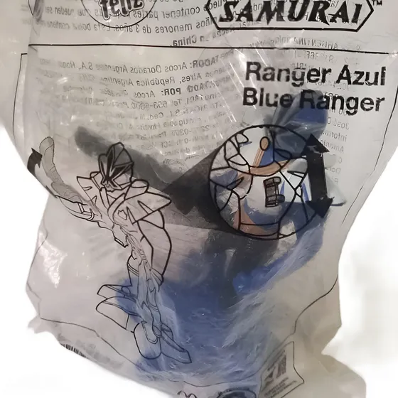 Power Ranger Samurai Azul Muñeco Mc Donalds