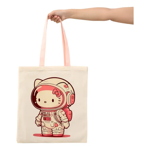 Tote Bag Bolsa Ecologica Hallokitty Astronauta
