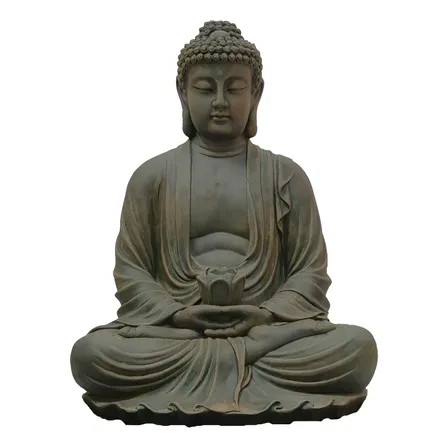 Estátua De Buda Em Cimento A:71cm L:53cm Pronta Entrega Old Stone