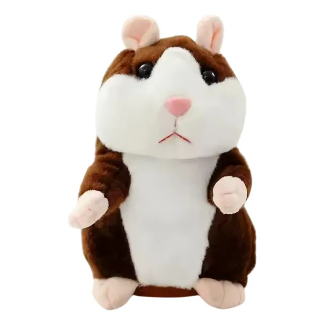 Hamster Peluche Imita Sonidos Repite Lo Que Dices