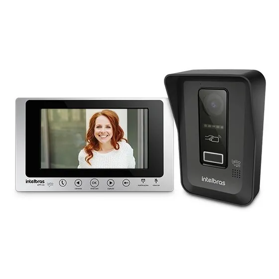 Interfone Vídeo Porteiro Eletrônico Allo Wt7 Lite Intelbras