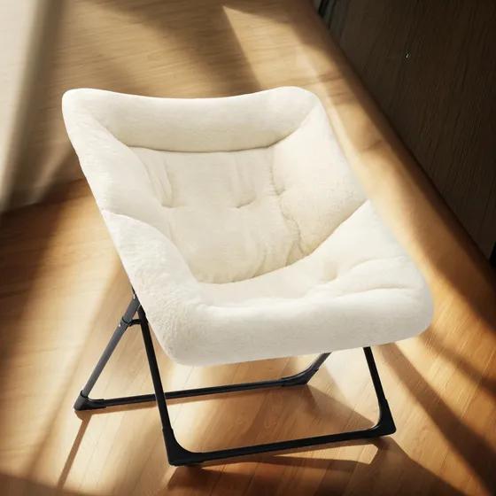 Hollyhome Silla Platillo Xl, Comoda Silla Plegable De Gran T