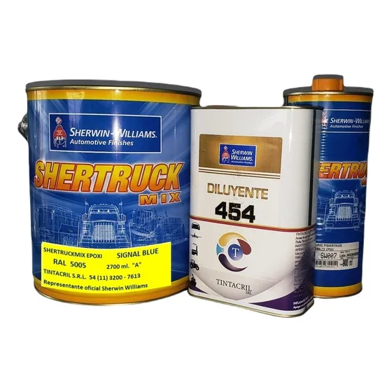 Pintura Epoxi Ral 5005 Kit X 4.5 Lts. Azul Señales
