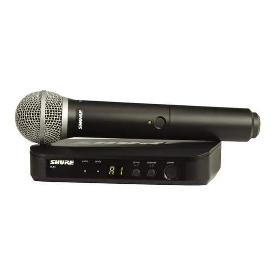 Micrófono Shure BLX BLX24/PG58 dinámico cardioide negro