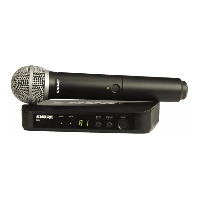 Micrófono Shure BLX BLX24/PG58 dinámico cardioide negro