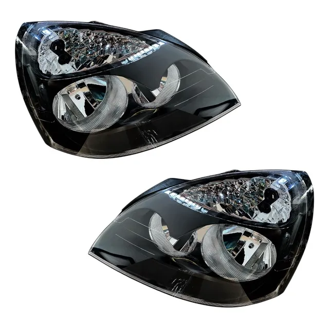 Par Faros Negro Renault Symbol Clio 2003 A 2009 Depo