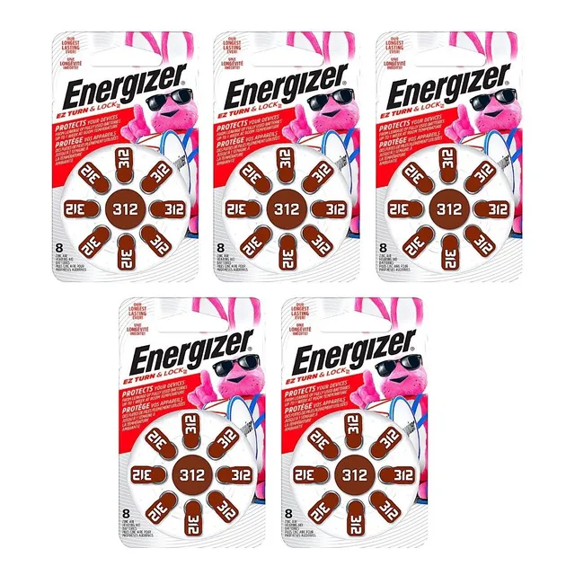 40 Piezas Energizer Auditiva Tamaño 312 ----- 5 Paquetes