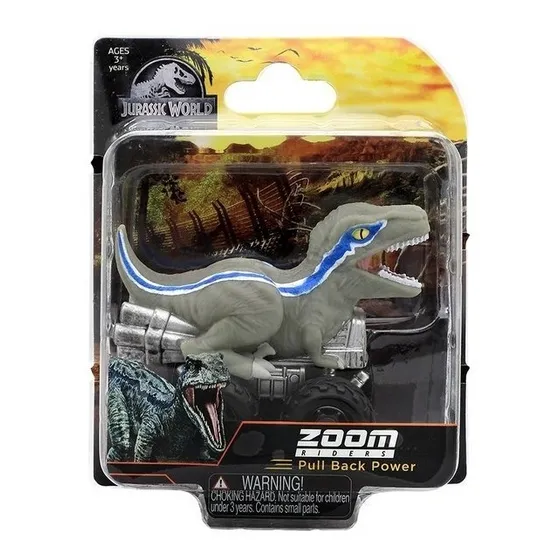 Vehiculo Con Dino Jurassic World Zoom Rider Pull Back Power