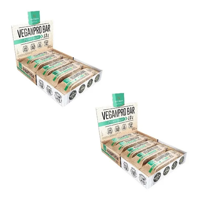 Kit Veganpro Bar Baunilha + Veganpro Bar Amendoim - Nutrify