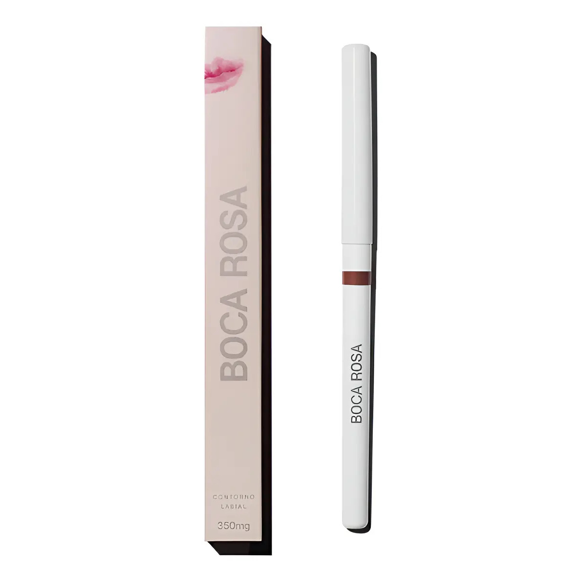Lapis de Contorno Labial Boca Castanho Intenso Matte